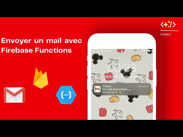 #FIREBASE : Envoyer un mail AUTOMATIQUEMENT de votre APP avec FUNCTIONS