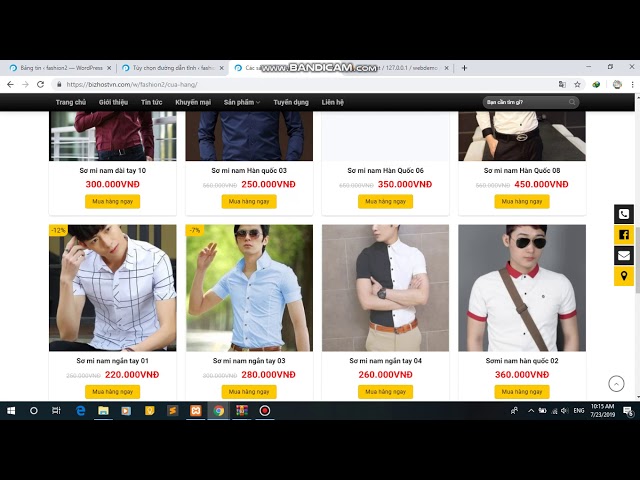 Fullcode website thời trang nam đẹp BH127
