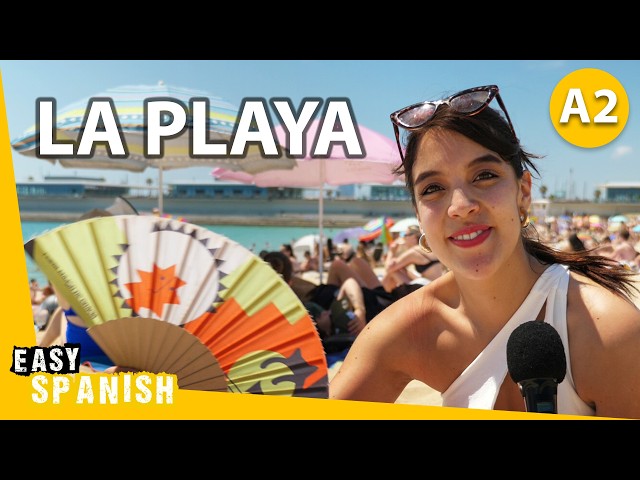 A Day at the Beach in Simple Spanish