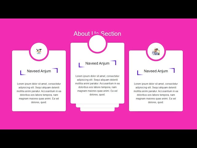 How To Make Design About Us Page Using Html and Css || Vickey Technical
