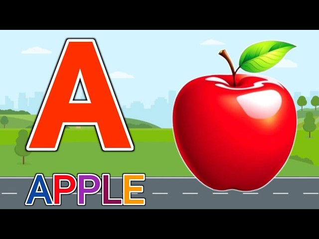 Phonics Song 2 with TWO Words in 3D - A For Airplane - ABC Alphabet Songs with Sounds for Children