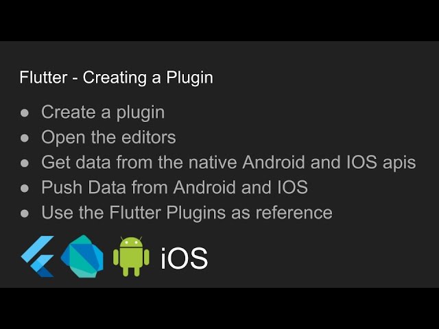 Flutter - Creating a Plugin
