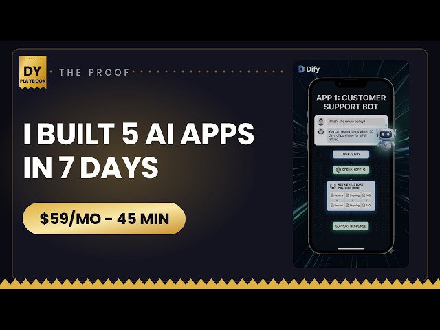 I Built 5 AI Apps in 7 Days With Dify (Is LangChain Dead?)