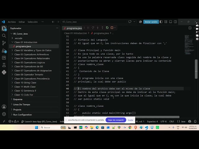Java Course Class 01 Introduction Hello World | Free School of Programming