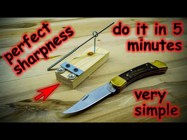 How to make a very simple Knife Sharpener in 5 minutes DIY