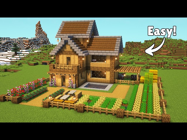 Minecraft: How to Build a Starter House |Tutorial