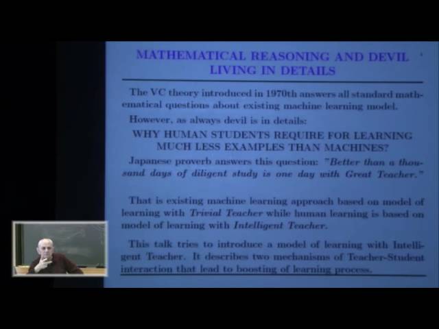 Intelligent learning: similarity control and knowledge transfer - Vladimir Vapnik