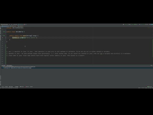 What is System.out.println in Java | Java Interview Question #1 | The K Academy