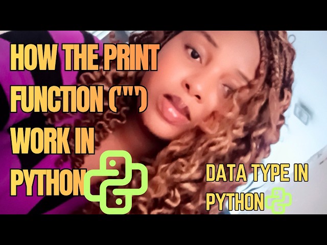 how the print function ("") works in python