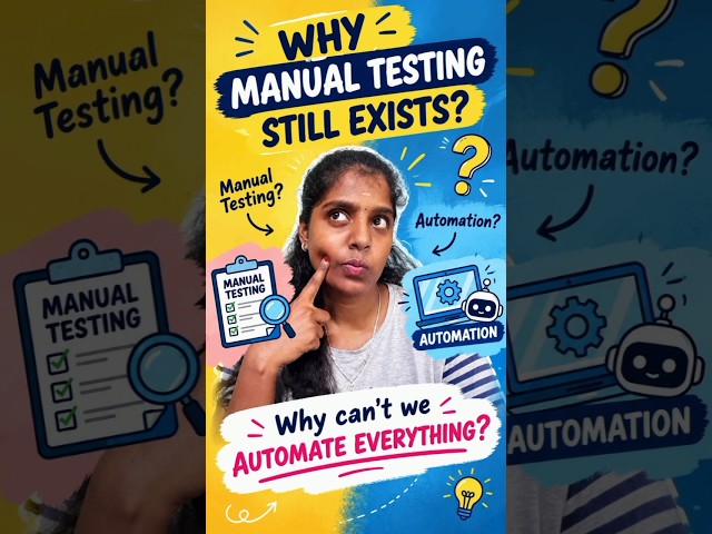 Why does manual testing still exist? #justtesteverything #softwaretesting #trending #viral #jte
