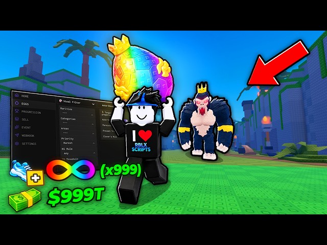 Using HACKS for INFINITE SPEED in Steal An Egg Script!
