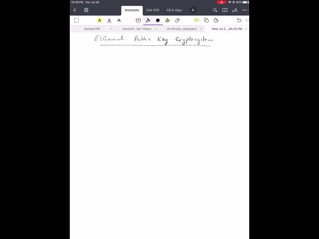 ElGamal Cryptosystem
