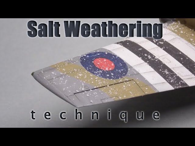 Salt weathering technique - plastic scale modeling tutorial