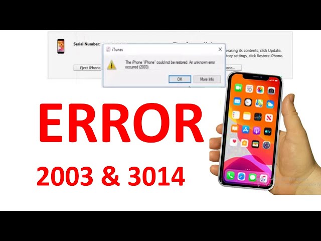 How to Fix iTunes Error 2003 and 3014 on iPhone Flash [Step-by-Step Guide]