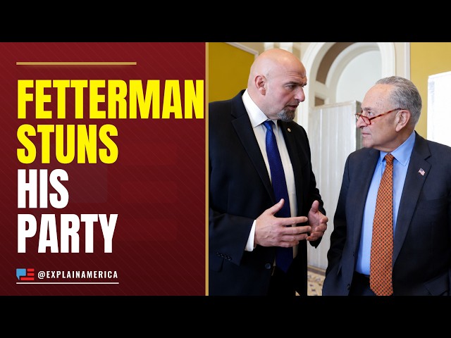 ‘DISGRACE’ — Sen. Fetterman Stuns Chuck Schumer with Party Switch Announcement