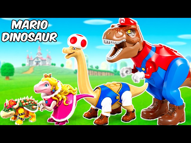 LEGO Dinosaurs: Transforming Every Mario Character into Dinosaurs! | Bricks UP