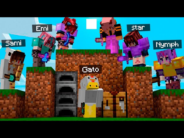 Puse a 6 VTubers a CAZARME en MINECRAFT😳