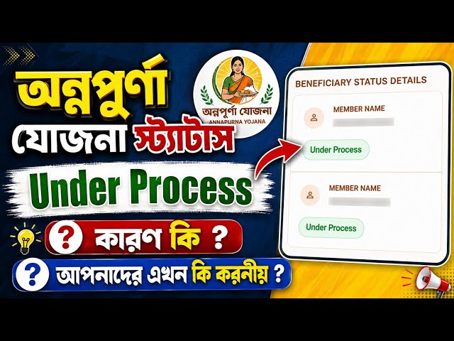Annapurna Yojana Status Under Process Problem, What Should You do Now ?