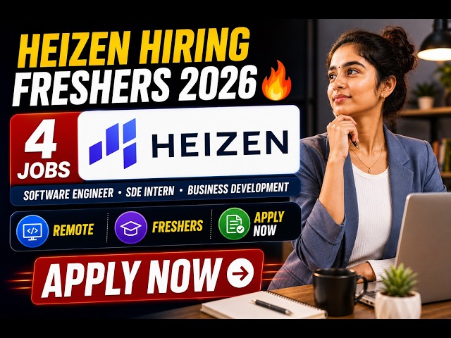 Heizen Hiring Freshers 2026 🔥 4 Jobs | Software Engineer, SDE Intern & Business | Remote | Apply Now