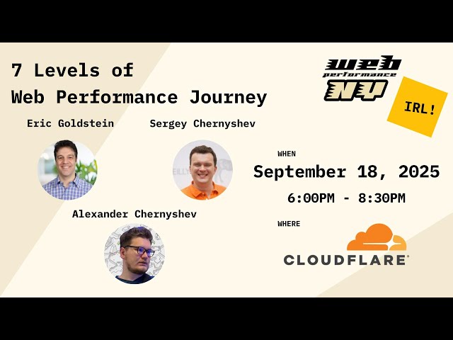 7 Levels of a Web Performance Journey