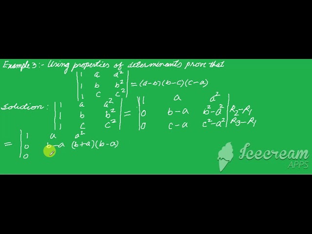 Properties of Determinants(Sample Solutions) | Class 12 Math