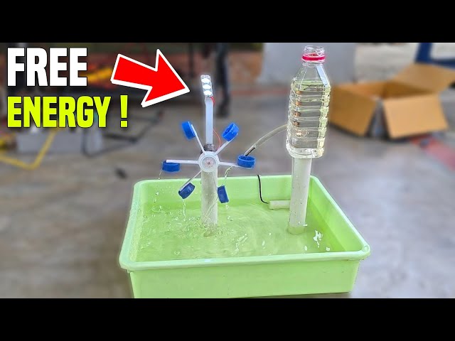 How to make Free Energy Water Wheel | School Science Project