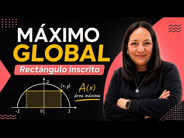 Global Maximum of a Function | Optimization Problem with an Inscribed Rectangle