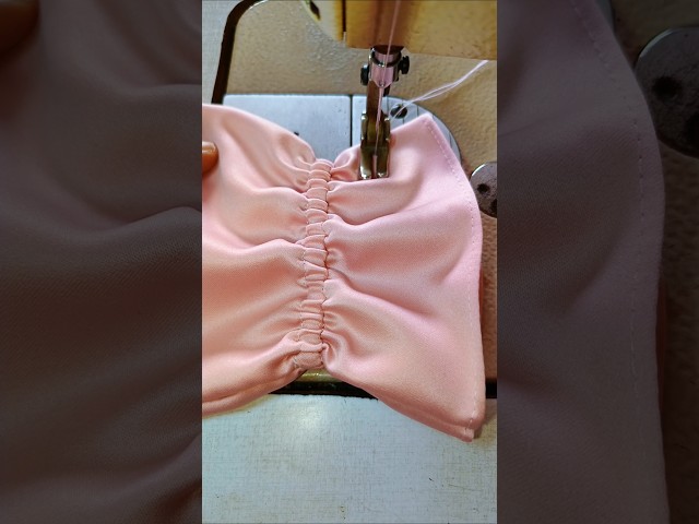 How to Sew Elastic Sleeves with Professional Finishes #sewing #sewingtutorial #fashiondesign