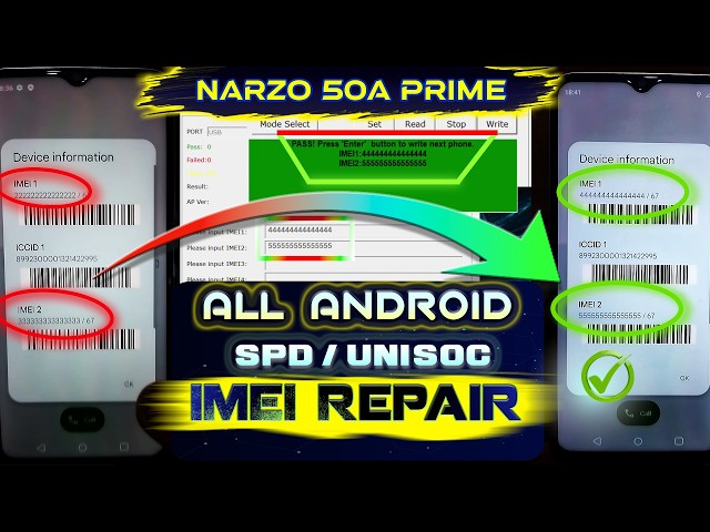 IMEI Repair All Android Free | UNISOC/SPD | Narzo 50a Prime (RMX3516)💯✅