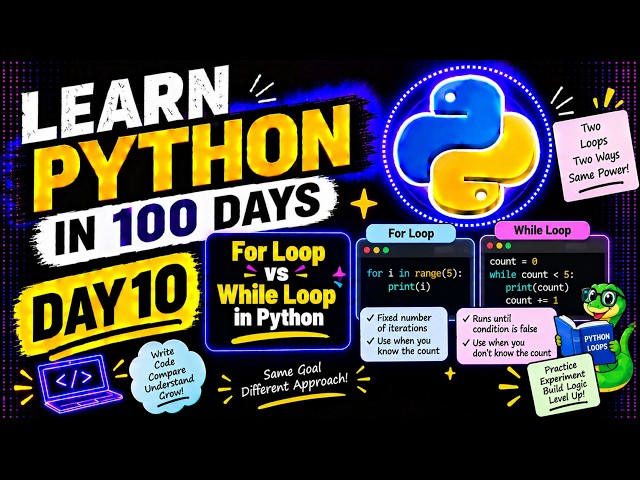 for loop vs while loop in Python