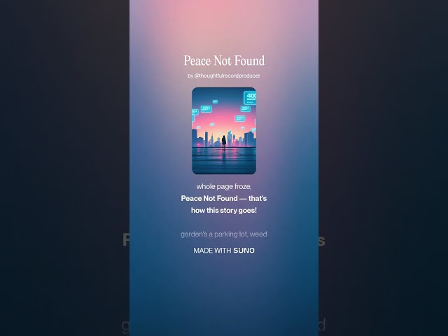 Peace Not Found