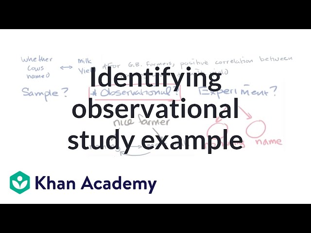 Worked example identifying observational study | Study design | AP Statistics | Khan Academy