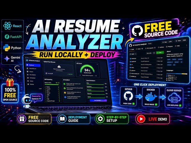 AI Resume Analyzer Live Demo + Local Setup | ATS Score Checker with Gemini AI