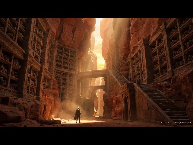 The Ancient Knowledge Canyon: A Photoreal Hidden Archive Revealed