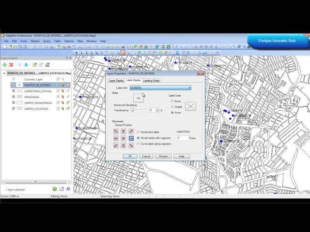 Introducción a Mapinfo Profesional - Manejo de capas, propiedades, workspace