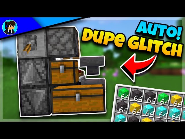 Easy AUTOMATIC ITEM DUPLICATION Trick for Minecraft Bedrock!