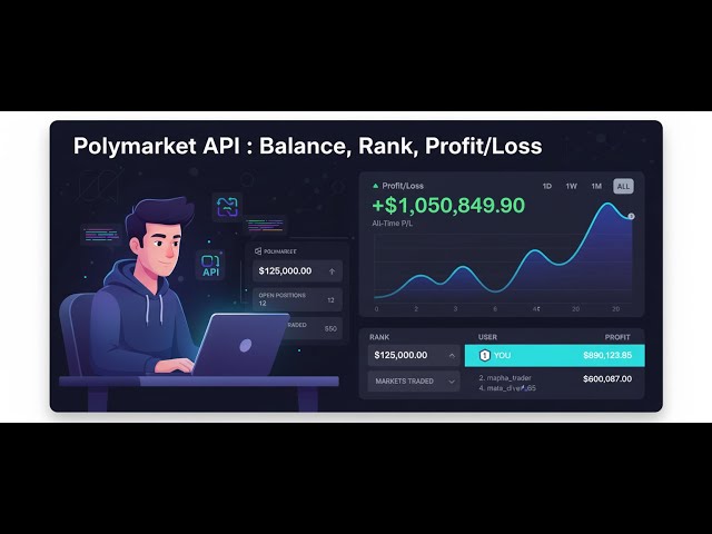 Polymarket API: Balance, User Name, Leaderboard rank, and historical profit/loss records
