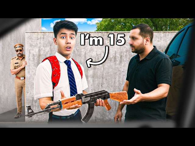 Buying Guns as FAKE School Student!