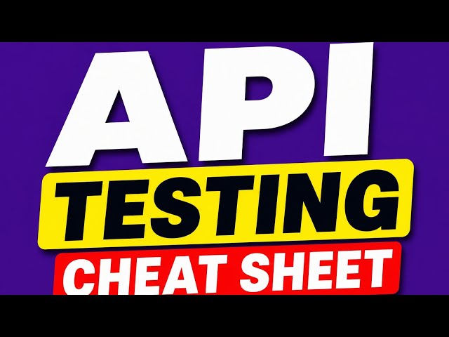 Cheat Sheet for API Testing#apitesting #postman #restassured #java #python#javascript #testing #test