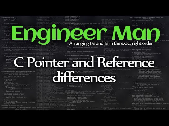 C Pointer and Reference differences