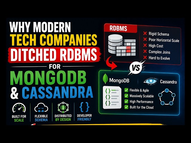 Why Modern Tech Companies Ditched RDBMS for MongoDB & Cassandra