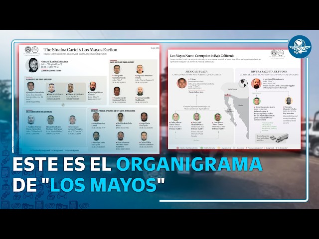 EU revelan organigrama de "Los Mayos"; "Mayito Flaco", el líder indiscutible, asegura