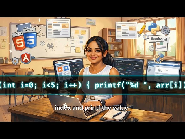 🔥 Array Input and Output in C Programming | Array Traversal Explained | Module 7 - Lesson 7.2