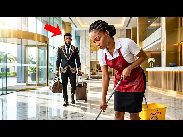 Billionaire Returns Home from Abroad | Shocked to See His Fiancée Working as a Hotel Cleaner.