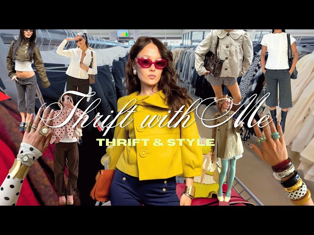 THRIFT With Me & STYLE ☆ (Pinterest Inspired, Spring Fashion, Try-on hauls, Y2K)