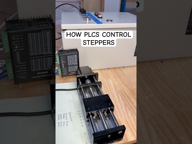 How do PLCs control Stepper Motors? #plc #automation #engineering #robotics #science