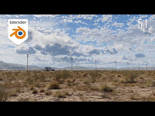 Building a Realistic Desert Environment in Blender 5.1