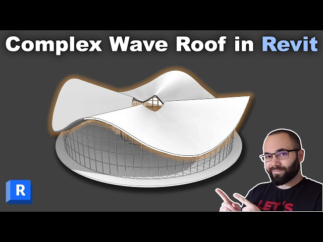 Massing Roof in Revit Tutorial | Wave Roof in Revit Exercise