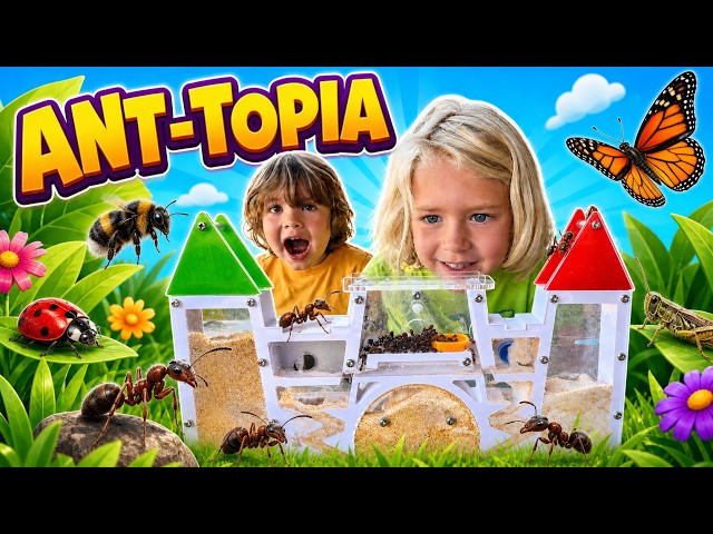 Ant-Topia! Juju’s Birthday Ant Farm Castle | An Educational Bug Adventure for Kids