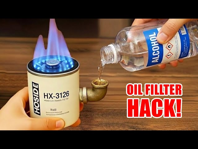 Just ONE Old Oil Filter! DIY 3-in-1 Heating Stove — Stay Warm All Winter 2025 🔥
